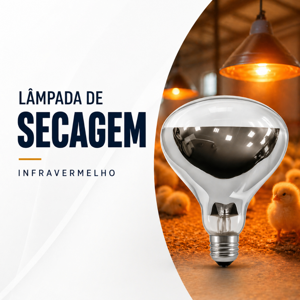 Lâmpada Secagem 110v/127v Infravermelho Incandescente Aquecimento Alimento Pintinho Chocadeira