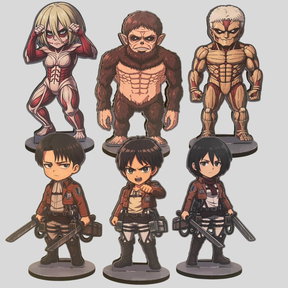 Totem Shingeki no Kyojin Anime Eren yeager Levi ackerman Mikasa Armin Reiner Erwin attack on titan