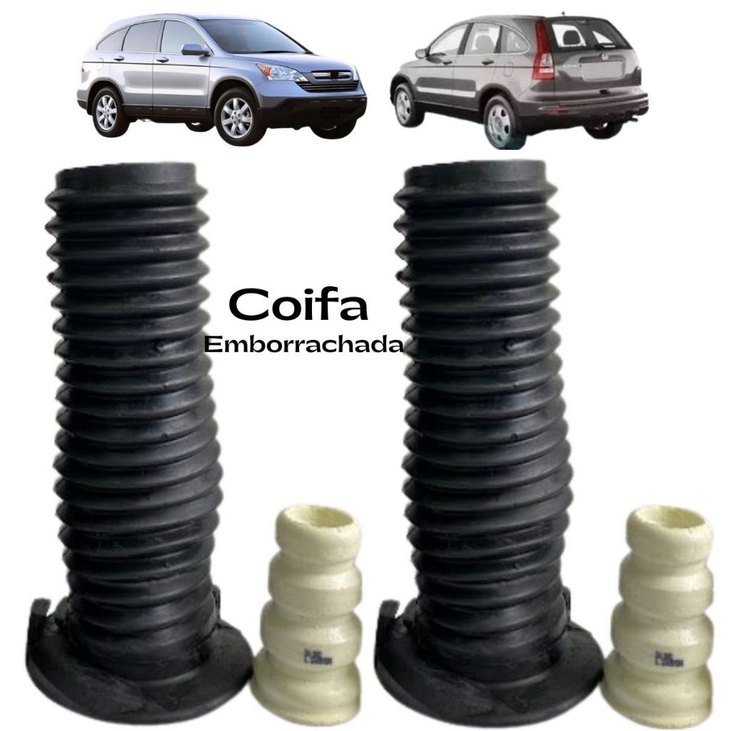 Kit Batente e Coifa Amortecedor Dianteiro CR-V 2007 até 2020 Coifa de Borracha