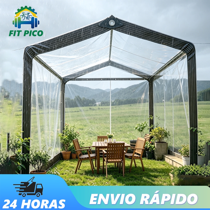 Lona Transparente de PVC Reforçada Impermeável Multifuncional para Portas  Janelas  Varandas e Garagens