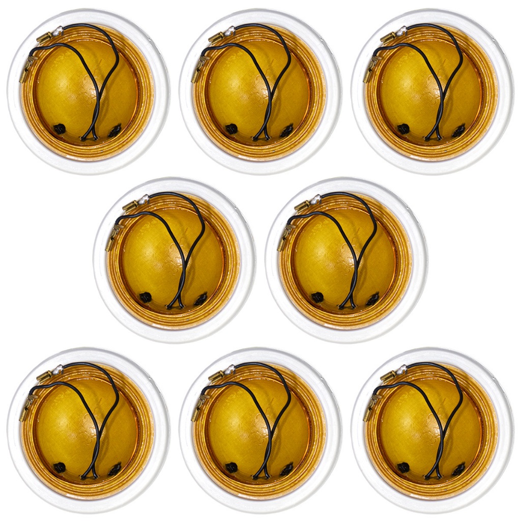 8x Reparo Compatível Driver JBL Selenium D250 Corneta 8 Ohms 100W Som Automotivo