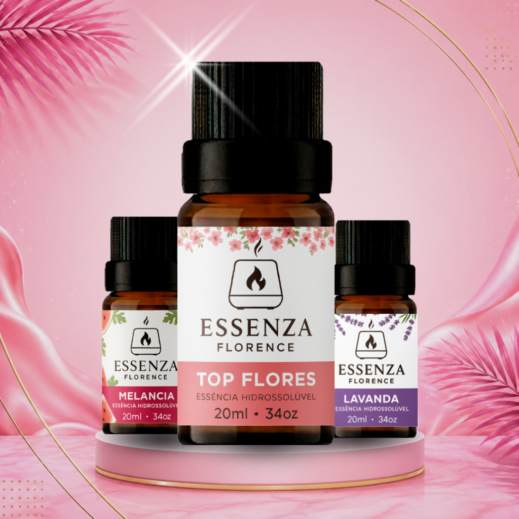 kit 3 essências hidrossolúvel para umidificador/difusor de aromas