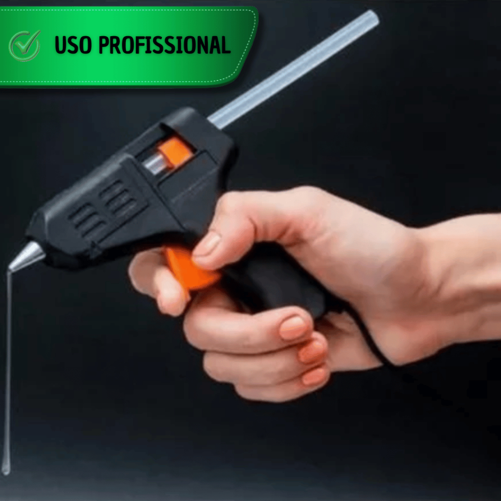 Detalhes do Jogo Pistola Bivolt Cola Quente Profissional Artesanato Escolar Escritório Com Bastão Multiuso