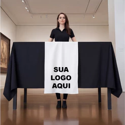 Caminho De Mesa Trilho Personalizado Eventos Púlpito Divulgação Exposição Sua Arte Logo Frase