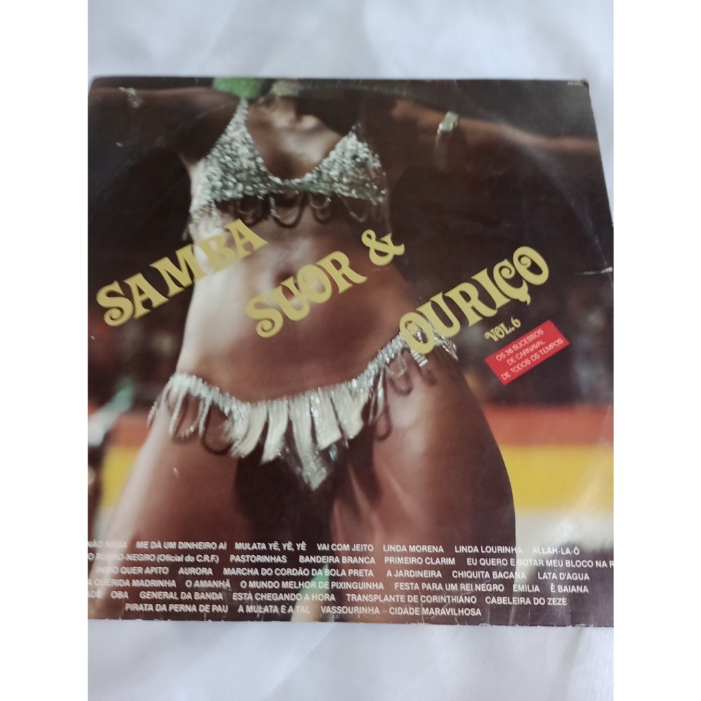 LP Samba Suor e Ouriço 36 Sucessos do Carnaval de todos os tempos Vol. 16 Ler Descrição
