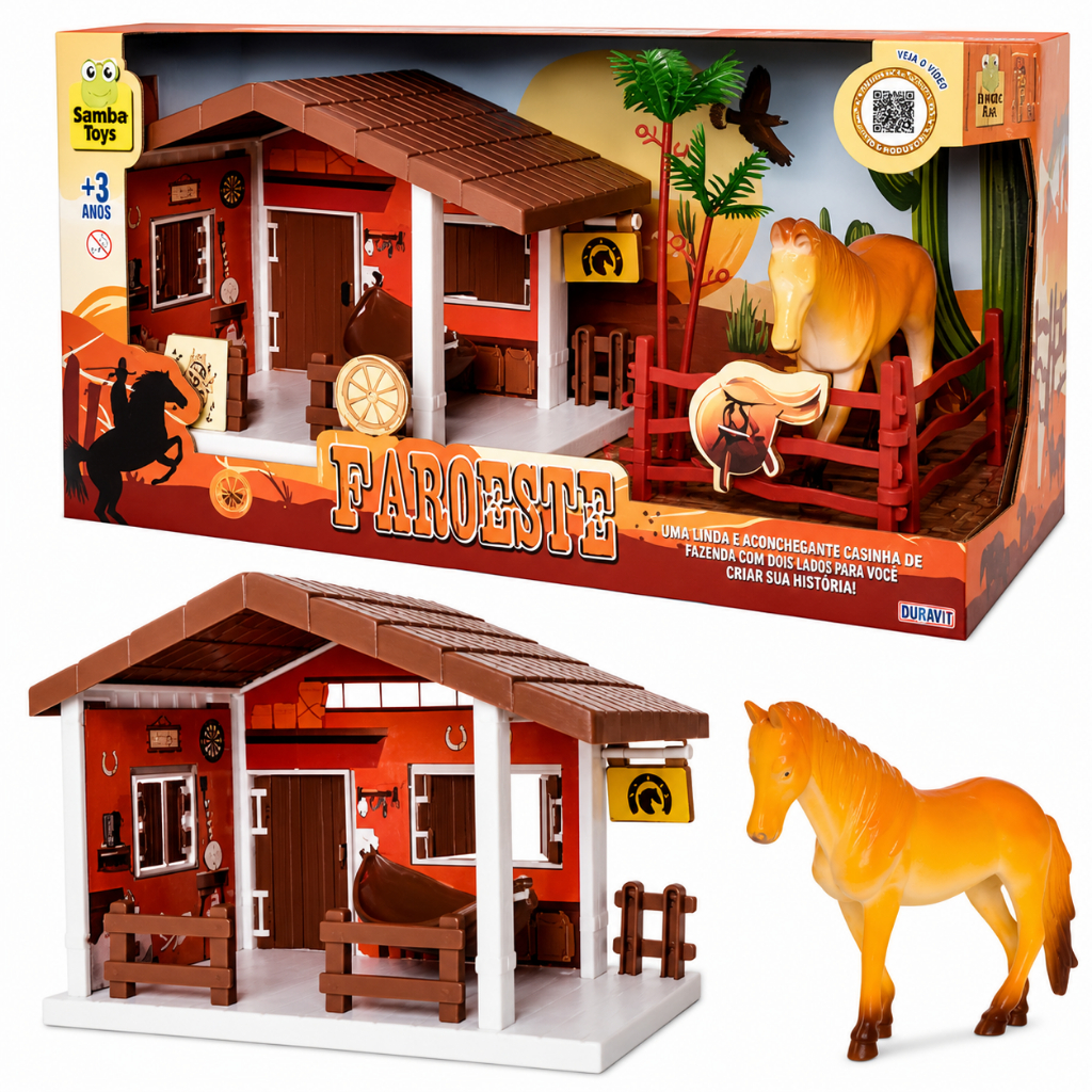 Brinquedo Casinha Faroeste – Diversão Garantida no Velho Oeste!