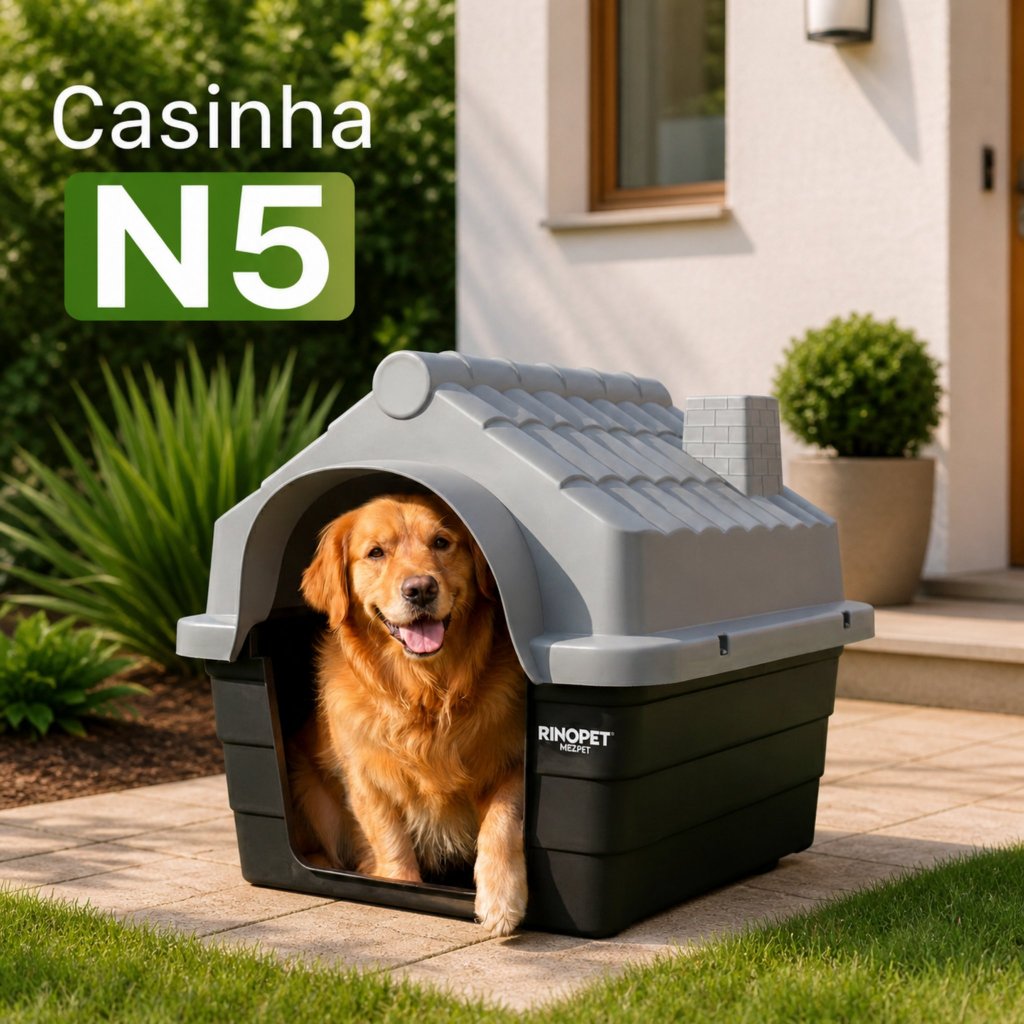 Casa Casinha Cachorro Plástica Desmontável N5 Porte Médio MECPET