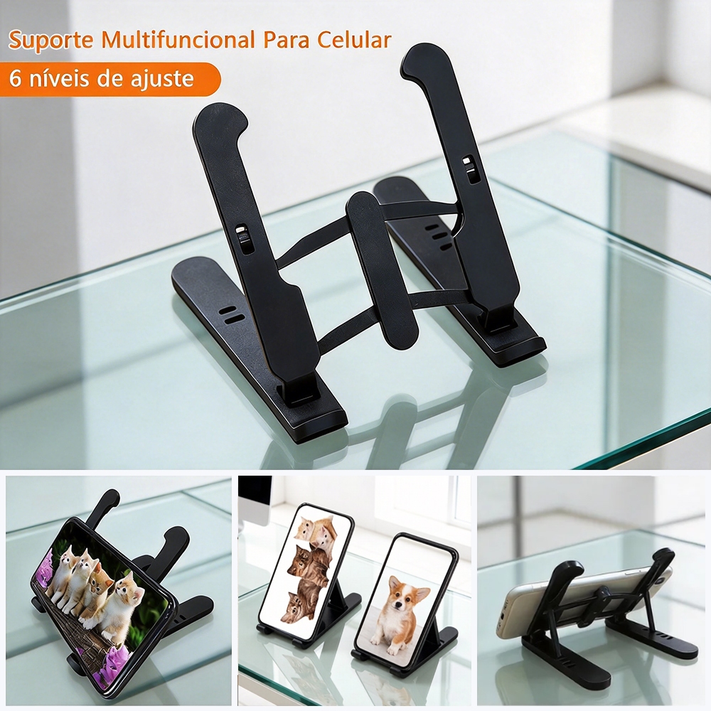 Mini Suporte Para Celular Ângulo Ajustável Base Compacto Aplicável A Smartphones MIMIP2