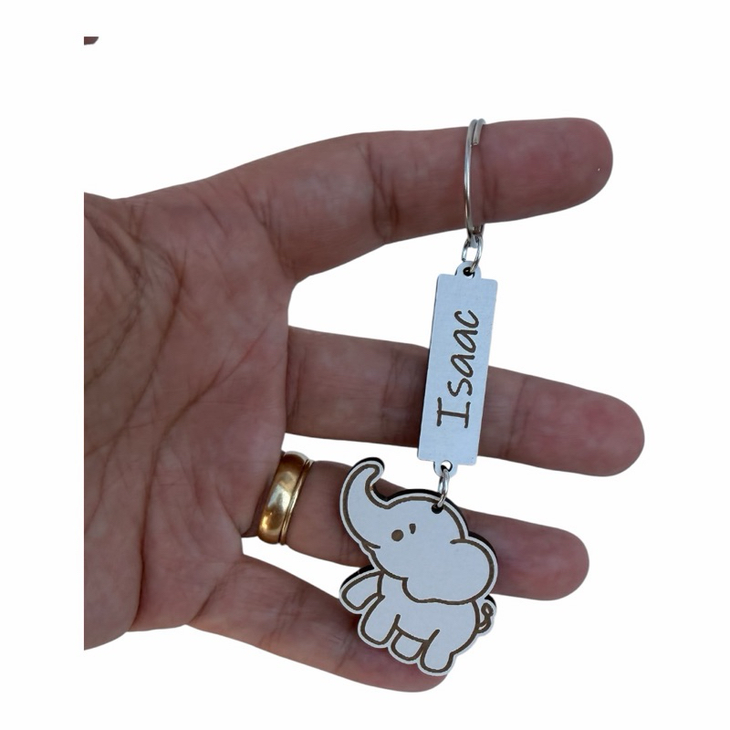 Kit lembrancinha chaveiro elefante em mdf