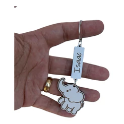 Kit lembrancinha chaveiro elefante em mdf