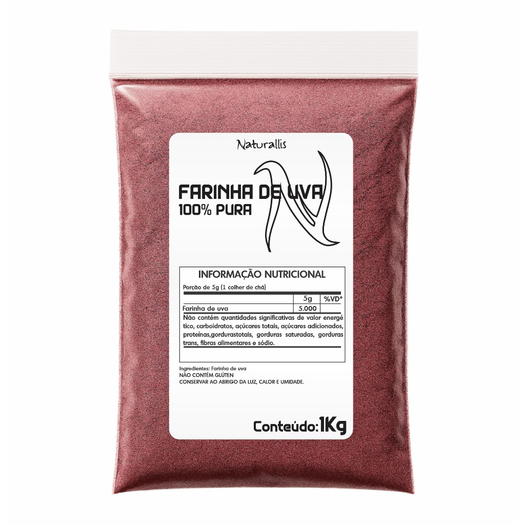 Farinha de Uva 100% Pura 1kg