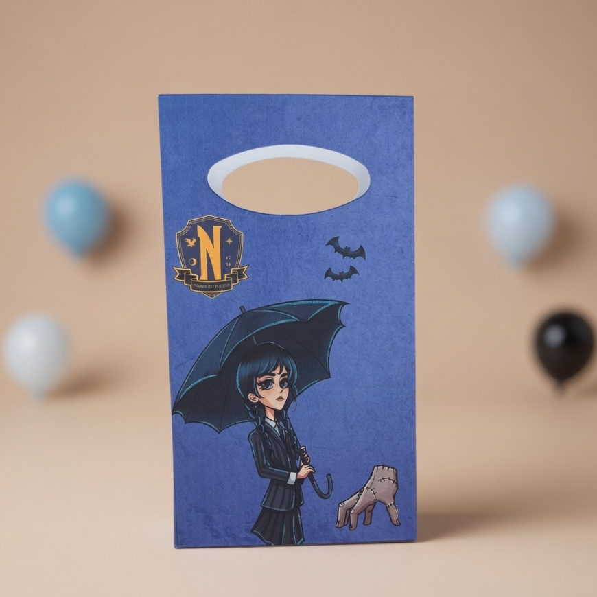 Sacolinha P Wandinha/Para Festa Infantil/Lembrancinha para Aniversário/Decoração