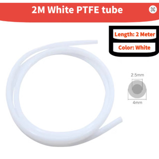 Tubo PTFE 2.5x4mm Bambu Lab A1 P1P P1S X1C Creality K1 K2 HI | 2m ou 4m Alta Precisão