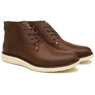 bota botinha coturno masculino couro tradicional sola anti derrapante casual classico estiiloso