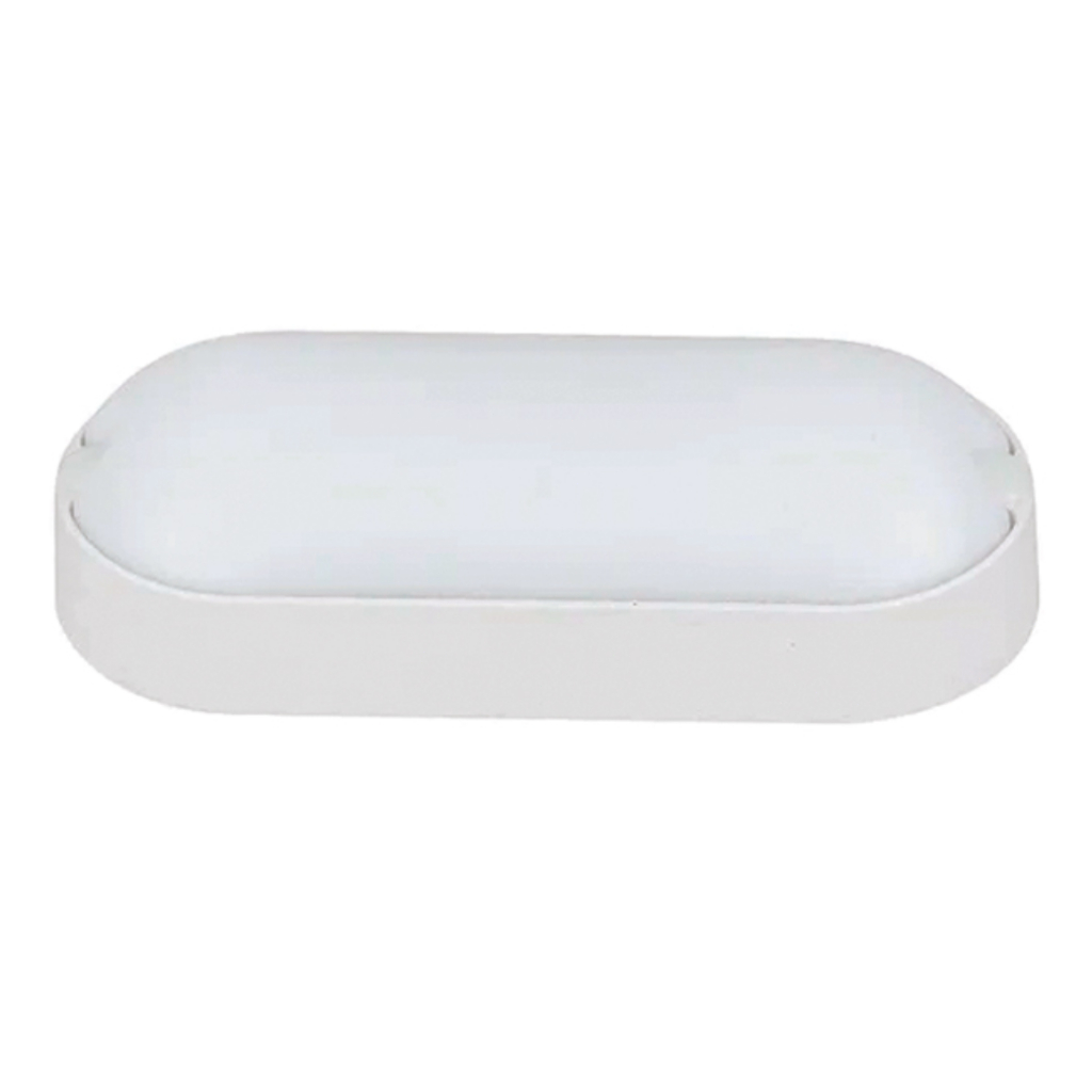 Luminária Tartaruga Oval 8W 3000 6500K Luz Quente BR PT Linha Apollo Bivolt Resistente à Água
