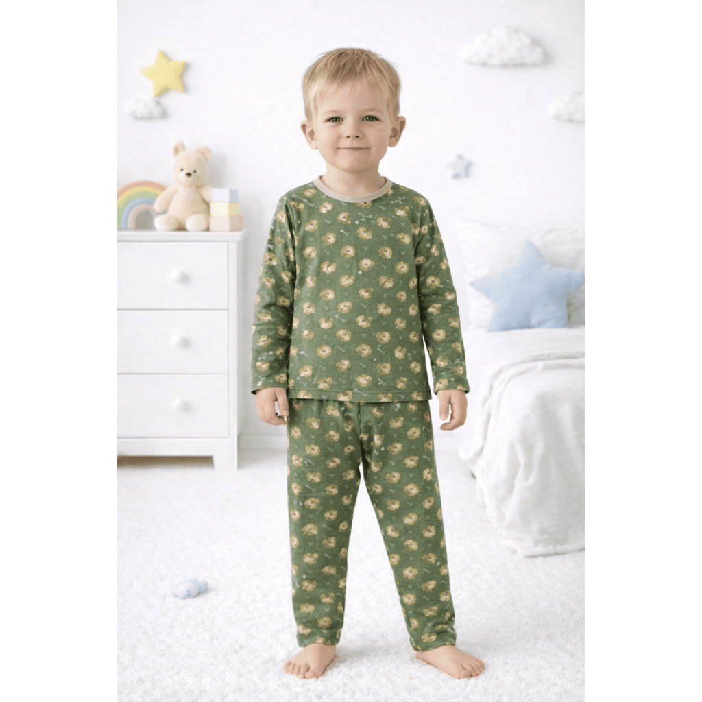 Kit 2 Pijama Infantil Inverno Menino Menina Conjunto Longo Estampado Quentinho Macio Suede Estampado