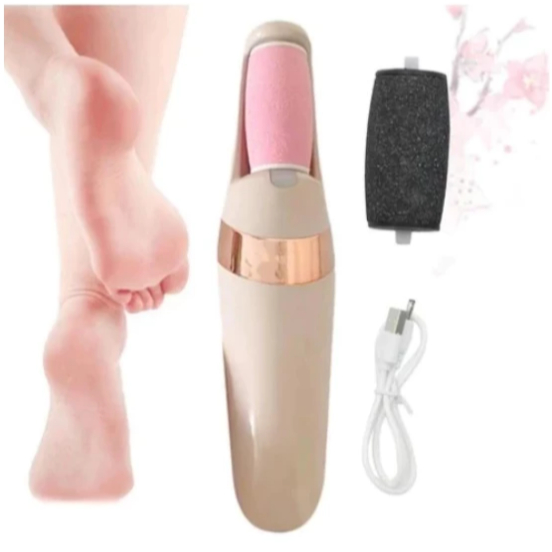 Lixador de Pé Elétrico Esfoliador Tira Calos Pedicure Portátil Marisa Lixa Elimina Calo Portátil Usb