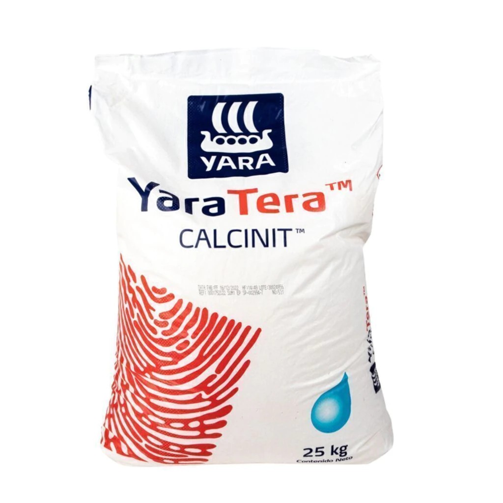 Nitrato de Cálcio Solúvel 25kg para Cultivo Hidropônico