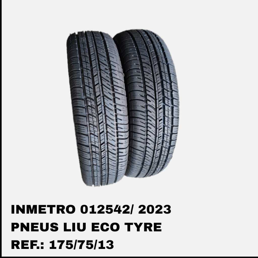 KIT C/2 UN PNEU 175-75-13 PREMIUM REMOLD COM GARANTIA E SELO DE INMETRO