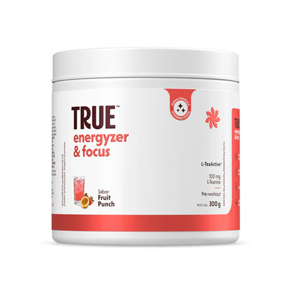 True Energyzer e Focus True Source 300g Suplemento em Pó com Aminoácidos