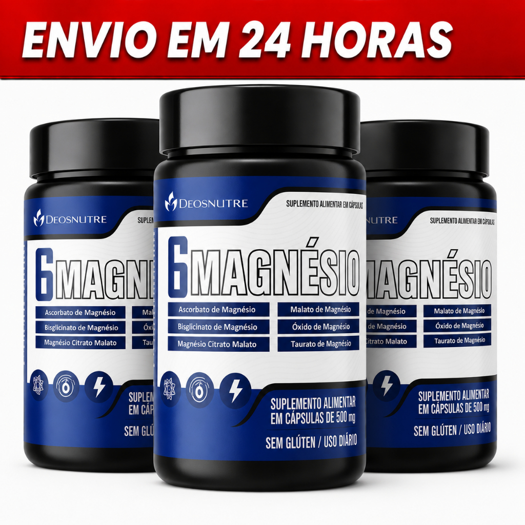 MAGNÉSIO 6 TIPOS CONCENTRADO ORIGINAL - ENVIO EM 24 HORAS