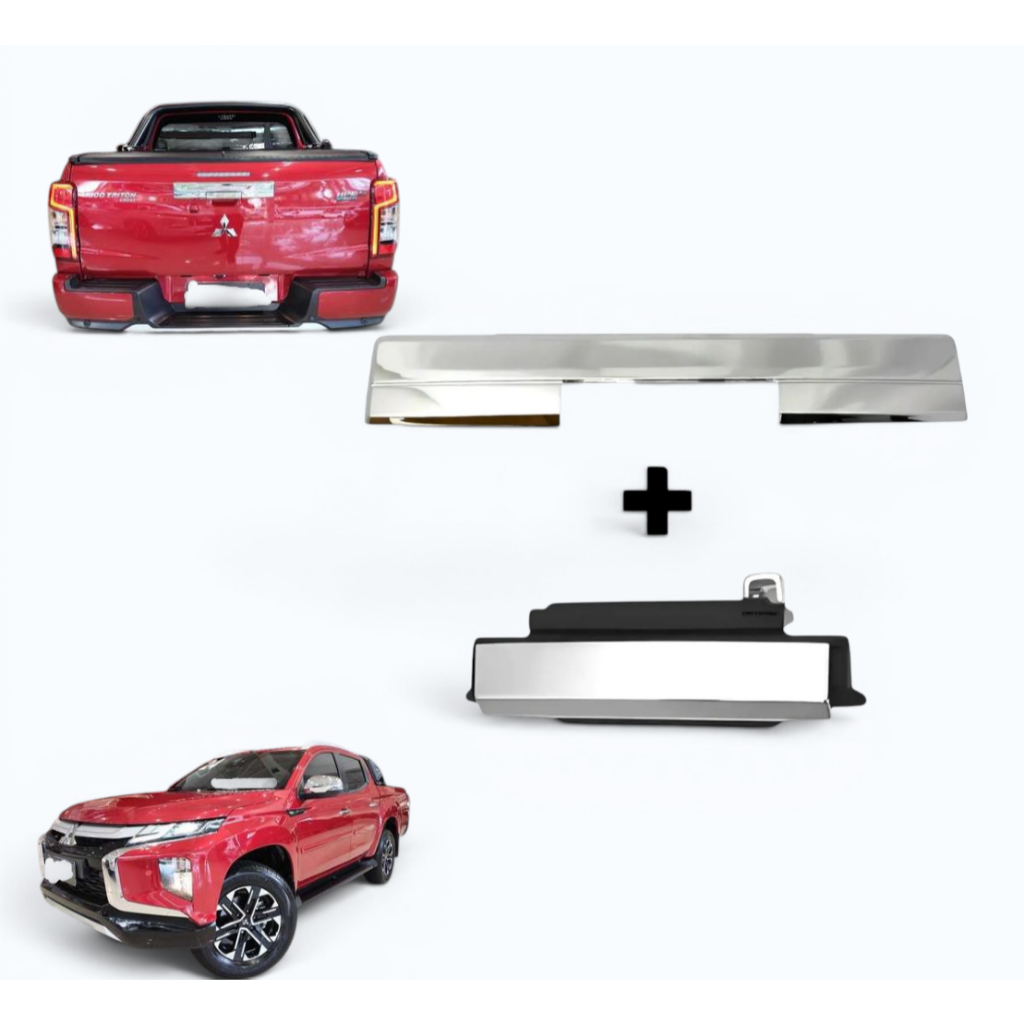 Moldura da Maçaneta + Maçaneta Caçamba L200 Triton Sport HPES 2021 2022 2023 2024 2025 alta qualidade
