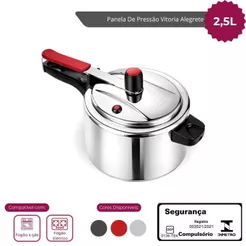 Panela Pressao 2,5 Litros Antiaderente Alegrete