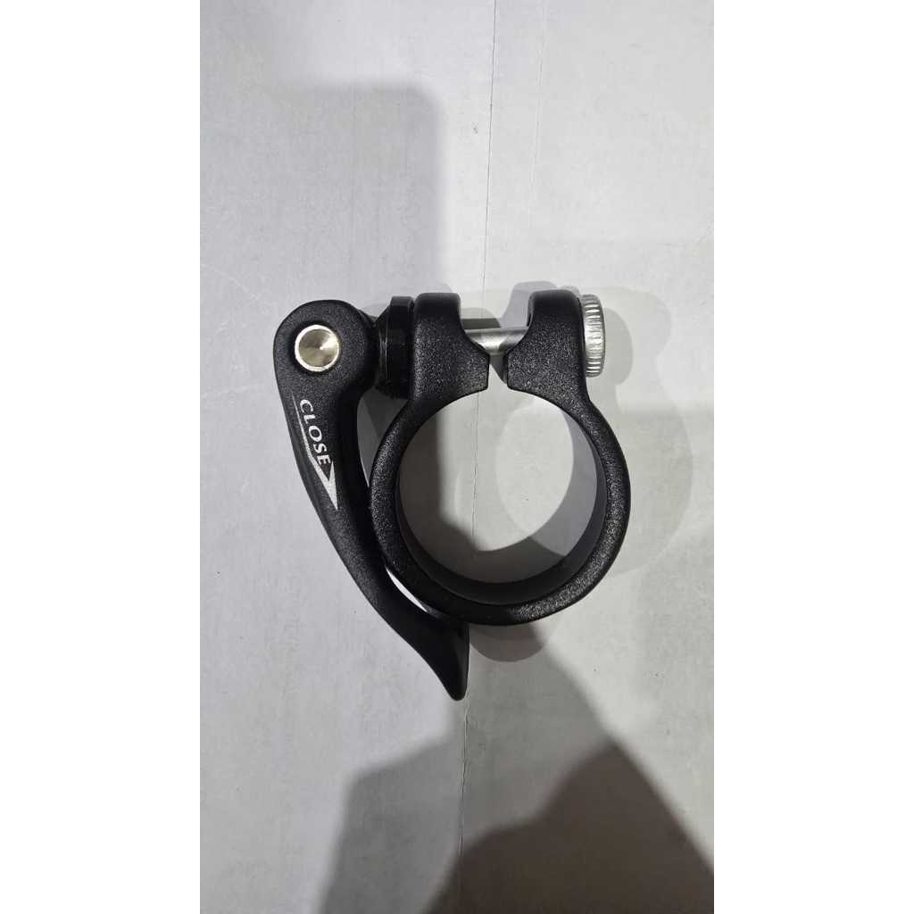 Abraçadeira de Canote de Selim 35mm Alumínio com Blocagem Aperto Rápido Quick Release para Bicicleta