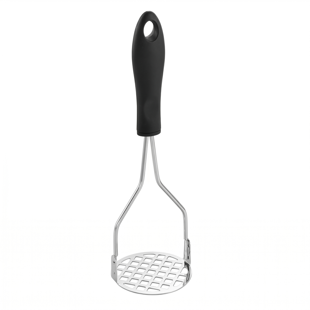 Amassador de Batatas Legumes Feijão Purê Aço Inox Cabo Ergonômico Resistente Manual