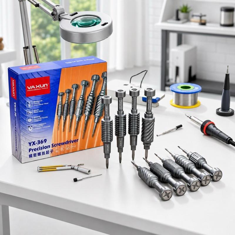 Chave De Fenda Profissional Kit 6 Em 1 De Alta Precisão Magnética Yaxun Yx-369 Aislin