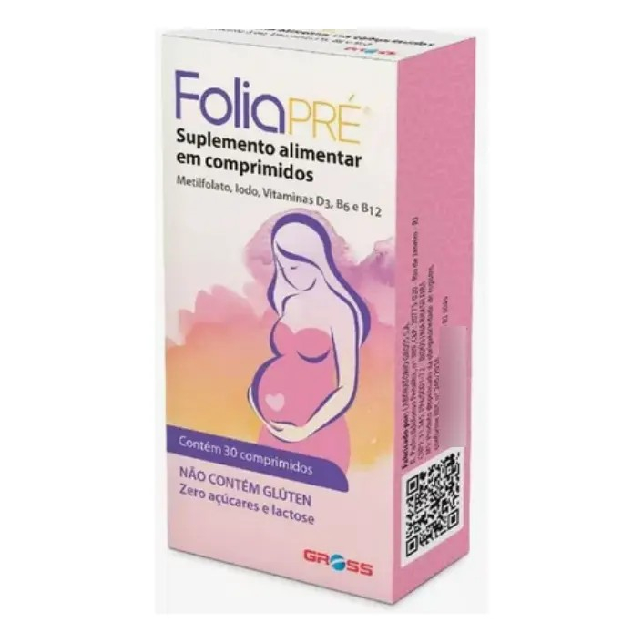 Folia Pré Suplemento Alimentar 30 Comprimidos