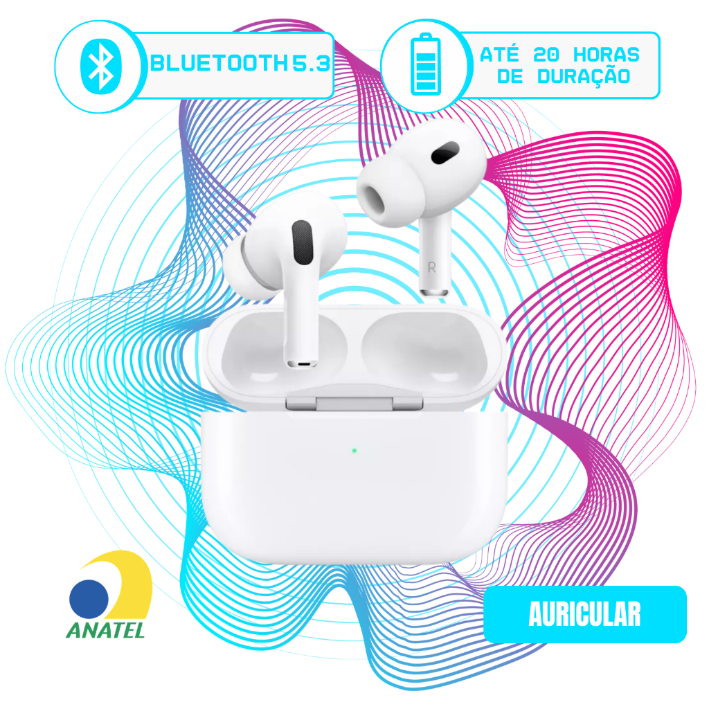 Fone de Ouvido Bluetooth Kimaster TWS350 Touch - Cancelamento Ruído In-Ear Bateria Durável