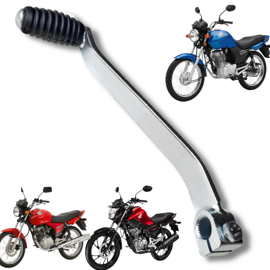 Pedal Câmbio Titan 125 KS ES Fan CG125 Passador Marcha 2000 Ate 2008 Cromado