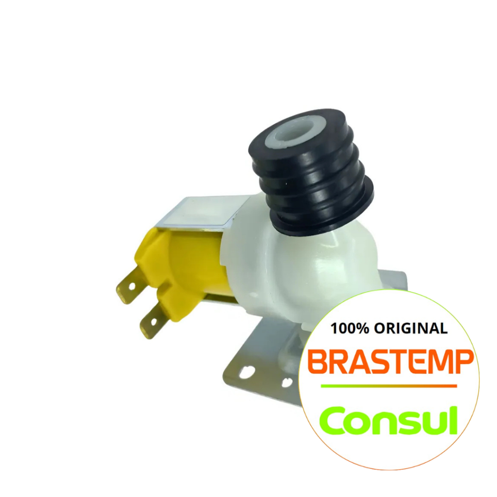 VALVULA SIMPLES 127V PARA LAVADORA  BRASTEMP/CONSUL ORIGINAL -  BWC07A- BWC07AB- BWC07ABB (DEMAIS MODELOS NA DESCRIÇAO)
