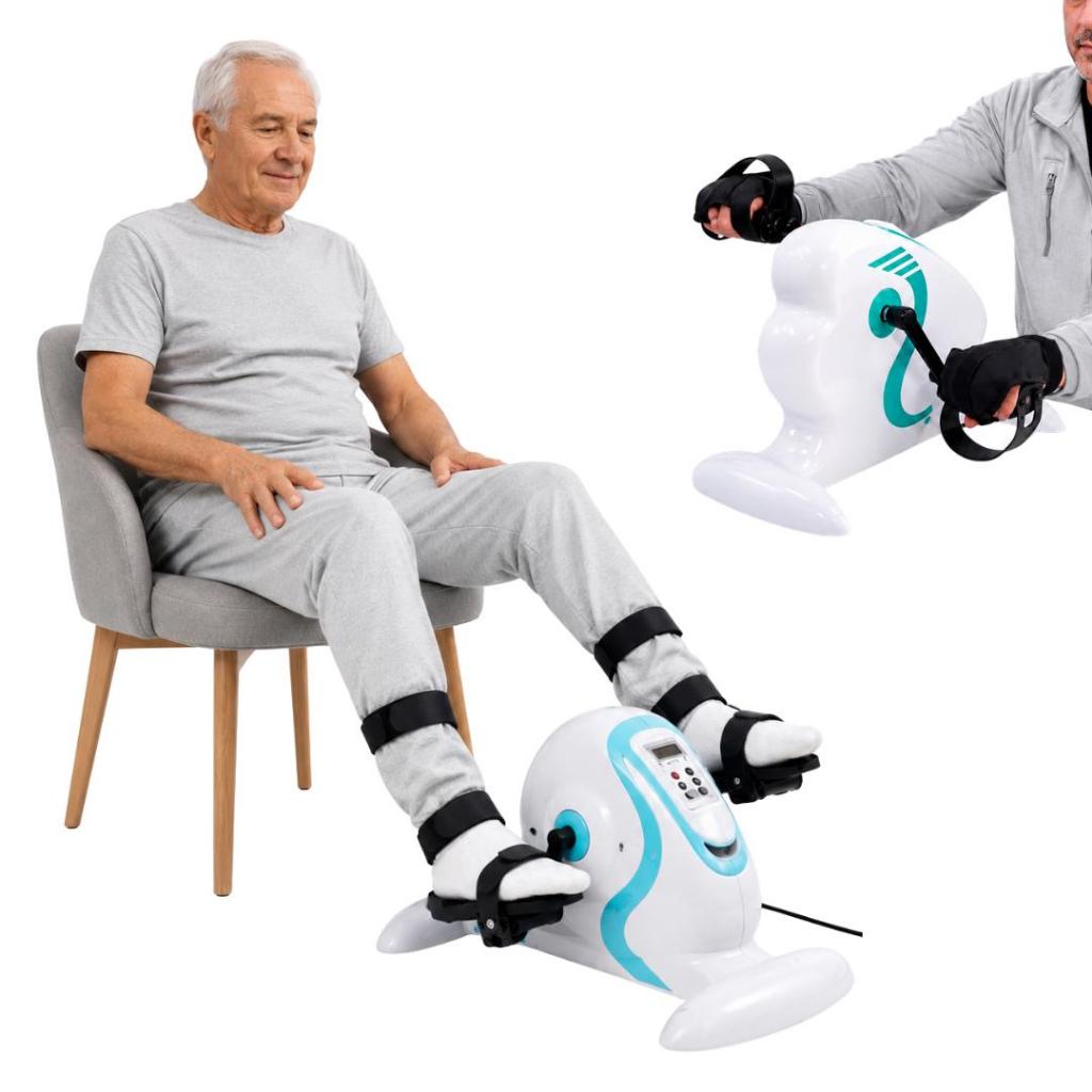 Mini Bicicleta Elétrica Fisioterapia Treino Passivo 110v Pedal Ergométrico