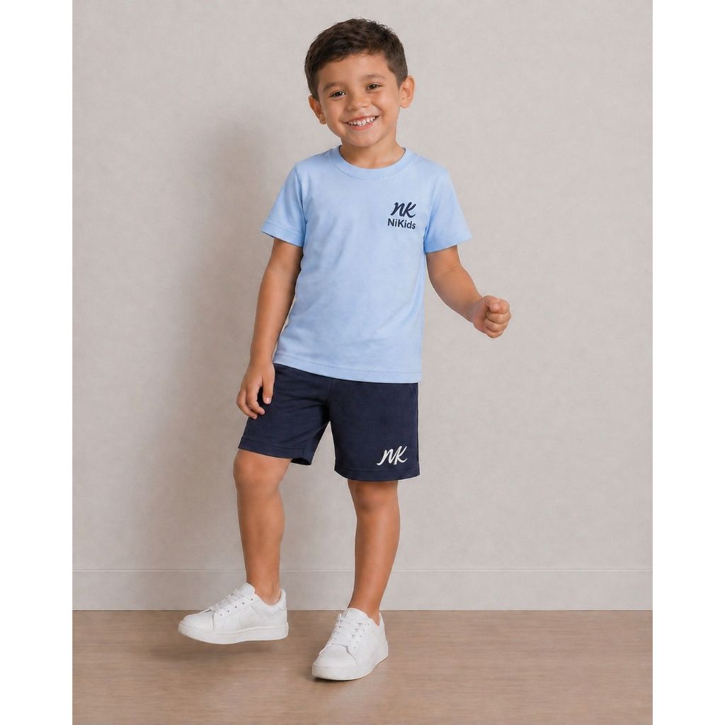 Conjunto infantil menino de marca kit bermuda + camisa verao Lançamento
