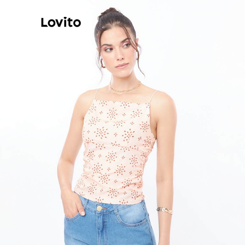 Lovito Top Alças Franzida TKB176BRL205