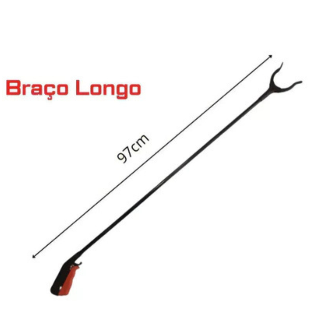 Pegador De Objetos Mão Mecânica Extensora Pinça Garra Forte
