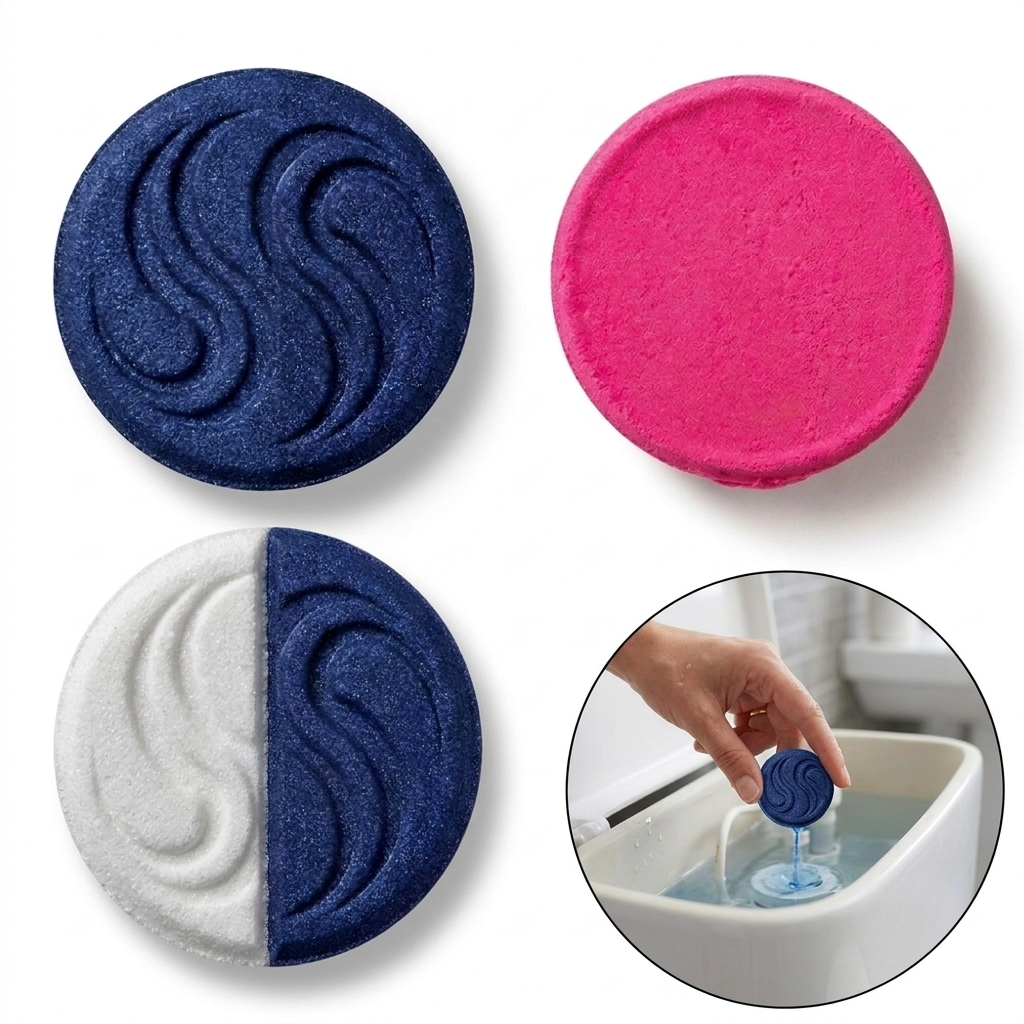 ​Kit 3 Tablete para caixa acoplada ​Pastilha sanitária Detergente sanitário Pastilha higienizada