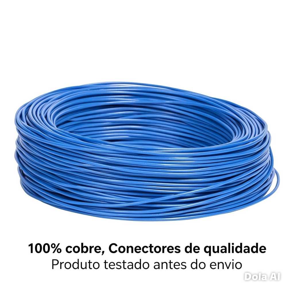 Cabo De Rede Cat5e 100% Cobre Puro - Montado (Várias Metragens) Cabo De Rede Profissional Alta Velocidade Internet LAN
