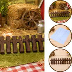 1~10 Forma Simples 9564 - Cercadinho em Acetato BWB Para Bombom, Doces, Arraiá Festa Junina e Fazenda(H8) (CHOCO)