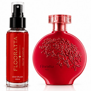 Body splash Perfume Deo Colônia Flooratta Red 200ML