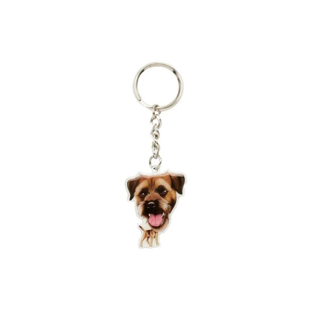Chaveiro de Metal Heads Cachorro Raça Border Terrier