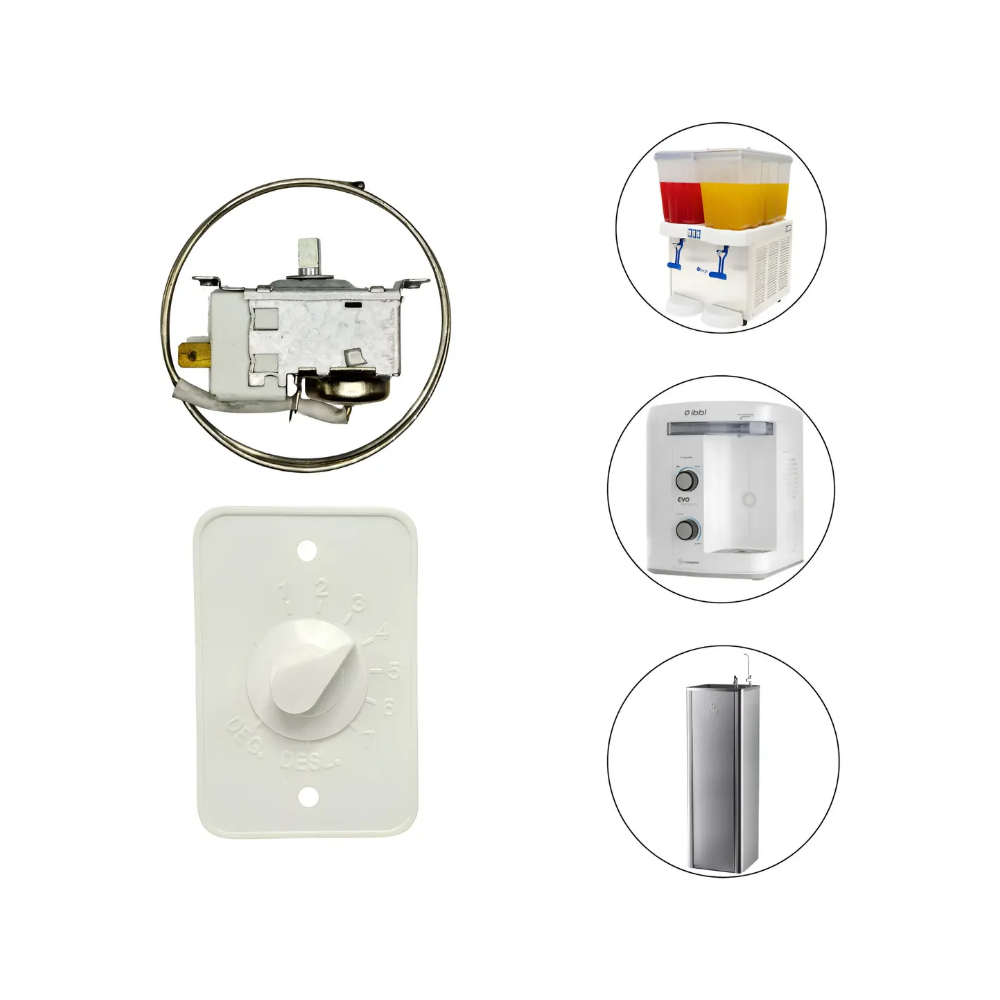 Termostato RC42600 Universal para Bebedouro Purificador Refresqueira IBBL SOFT LATINA HIZA KARINA