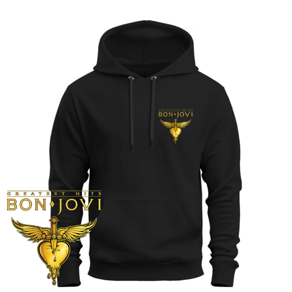 Blusa Moletom Bon Jovi Rock Edição Especial Ouro Blusa De Frio Inverno Estampado
