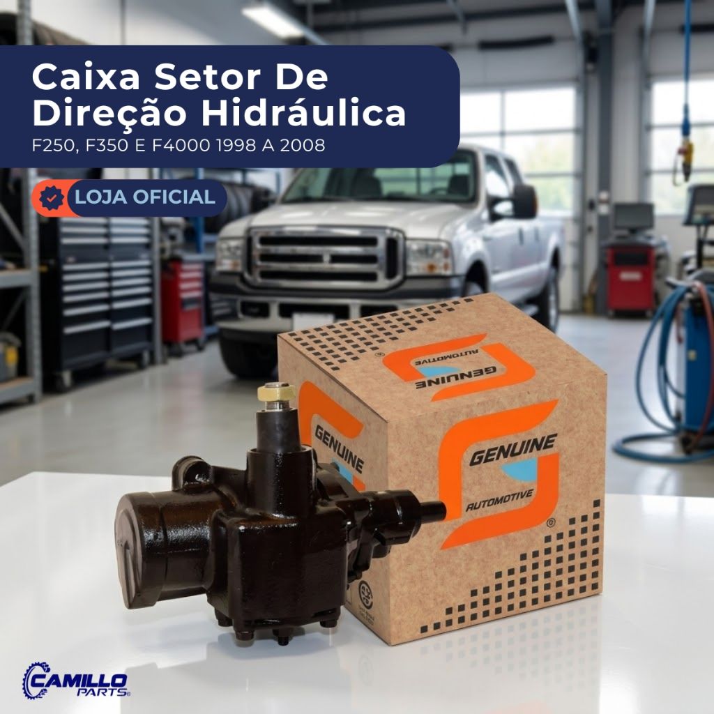 Caixa Direção Hidráulica Ford F250 F350 F4000 1998 a 2008  Resistente Novo