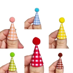 Mini chapéus xadrez para docinhos/ kits