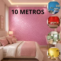 Rolo Adesivo Colorido Glitter 10 Metros Papel Parede Decoração Para Casa Encapar Paredes Moveis