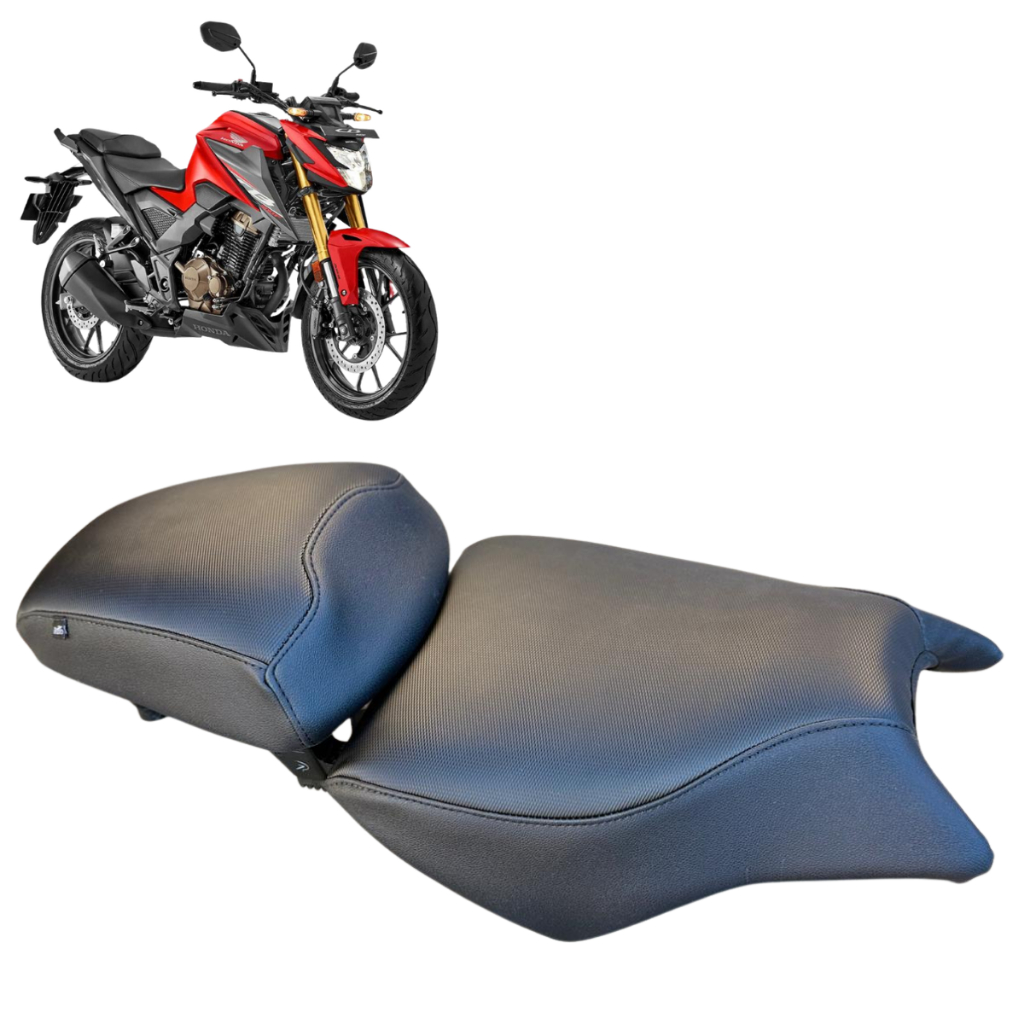 Capa Almofada Confortável Banco Moto Honda CB 300F Twister Espuma Soft