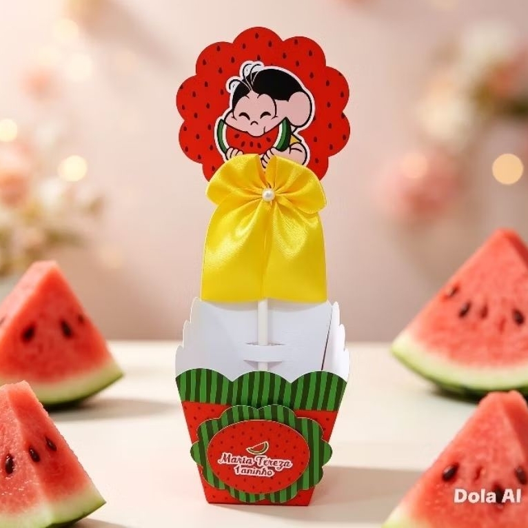 PEGUE E MONTE - Centro de Mesa Magali - Personalizados - Lembrancinha de Festa - Aniversário- Decoração